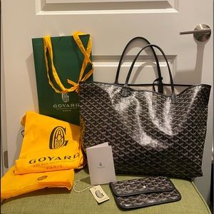 SOLD Goyard Saint Louis GM Tote Black/Noir